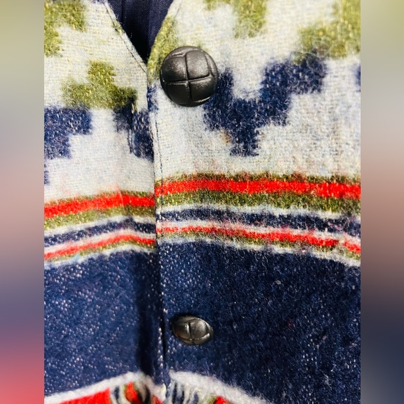 Vintage Jou Jou Wool Blend Fringe Vest – M - Picture 4 of 10